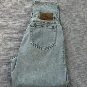 Calvin Klein Light Blue Straight Leg Jeans